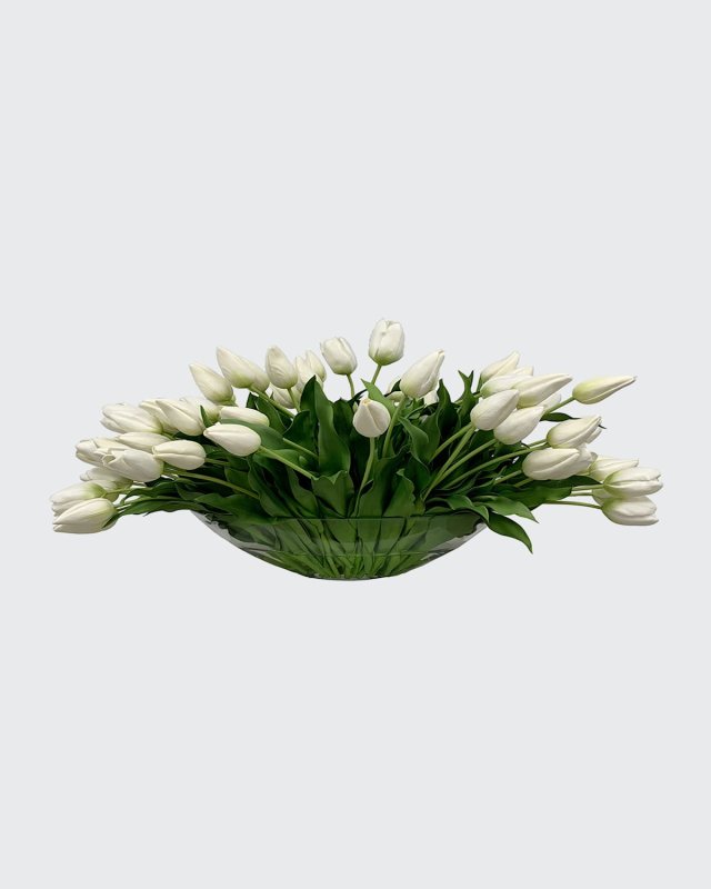 Tulip Mix in Glass Bowl